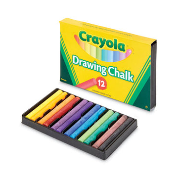 Crayola® Colored Drawing Chalk, 12 Assorted Colors 12 Sticks-set freeshipping - TVN Wholesale